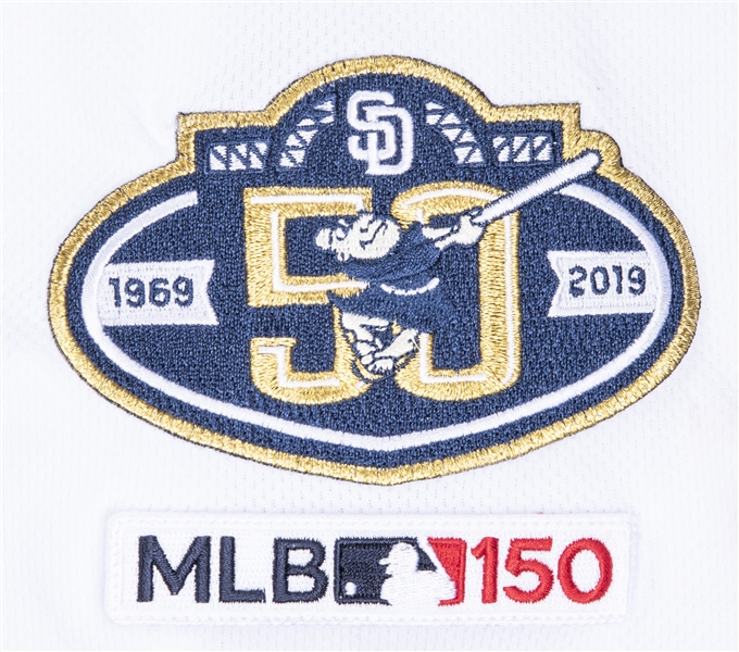 Lot Detail - 2019 Fernando Tatis Jr. Game Used & Photo Matched Road San  Diego Padres Jersey From 7/21/2019 and 7/23/2019 Games – Combined 4-For-9,  4 RBI (MLB Authenticated & Sports Investors)