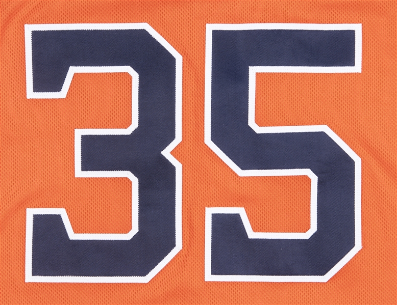 Justin Verlander City Connect Game-Used Jersey. Passes Curt