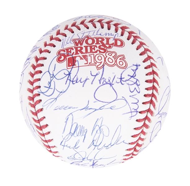 1986 NY Mets World Series Team Signed Jersey 34 Auto Hernadez Gary Carter  PSA