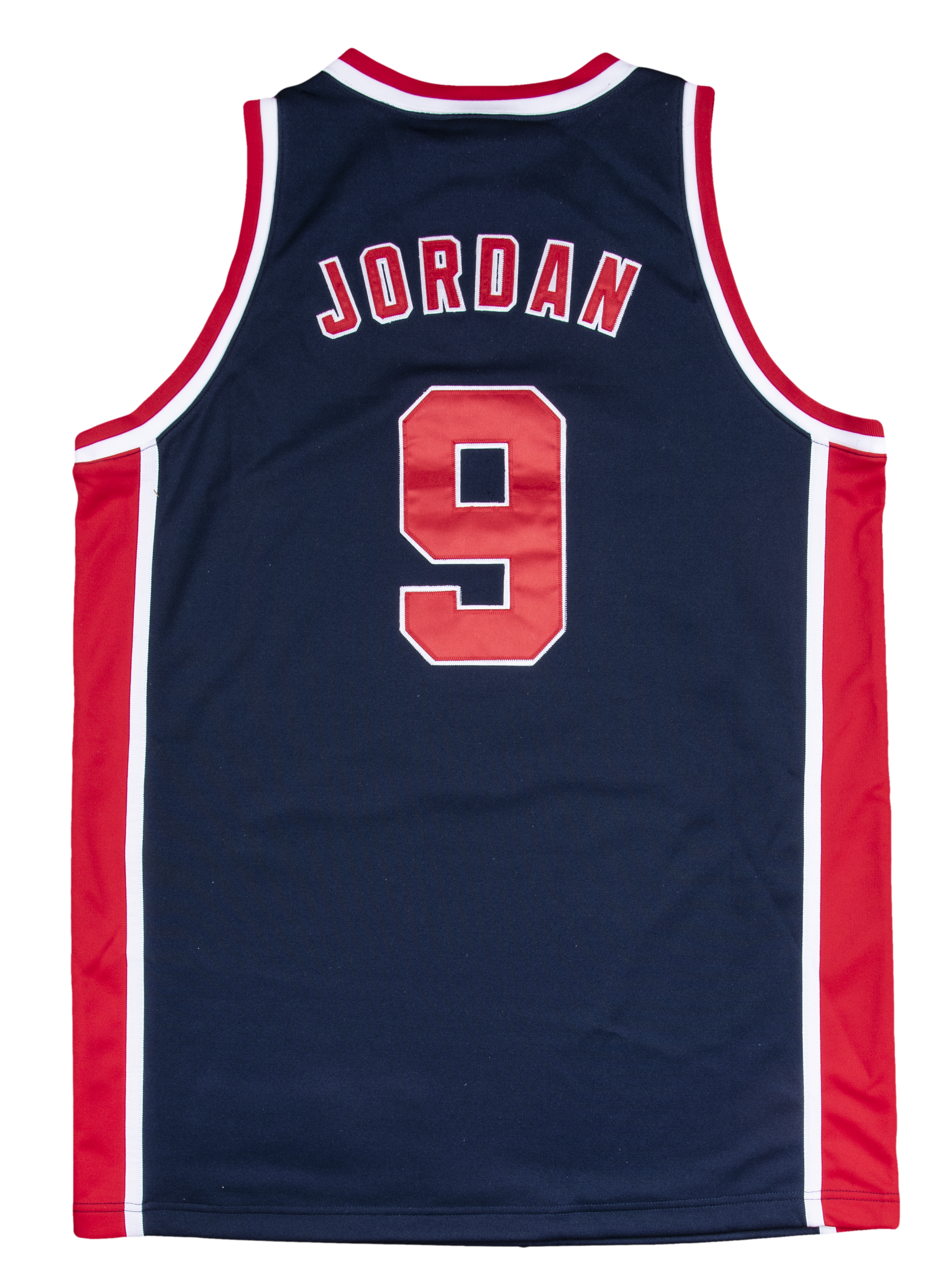 Lot Detail - Michael Jordan Signed 1984 Olympic USA Blue Jersey (UDA)