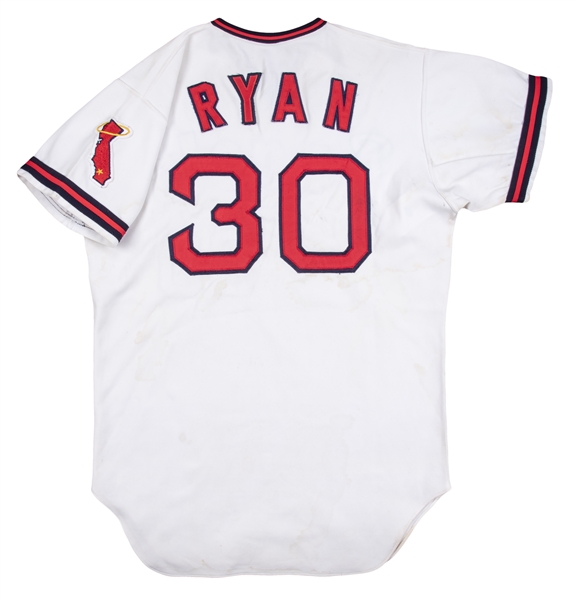 Lot Detail - Nolan Ryan Signed Mitchell and Ness California Angels Jersey