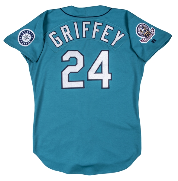Ken Griffey Jr Jersey Seattle Mariners 1995 Throwback Stitched