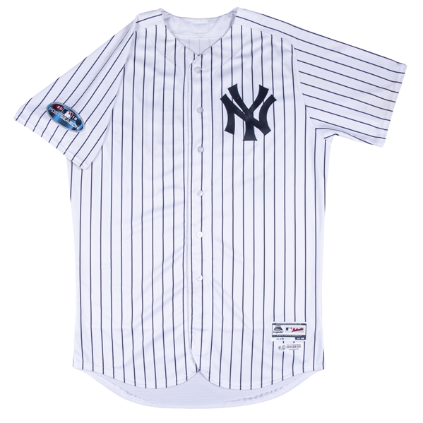 Aaron Judge New York Yankees Autographed Majestic 2017 Home Run