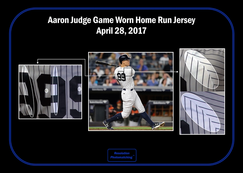 Lot Detail - 2017 Aaron Judge Game Used New York Yankees Home
