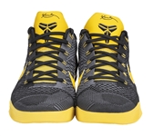 2014 Kobe IX EM Black/Tour Yellow/Dark Grey PE Promo Sample Sneakers