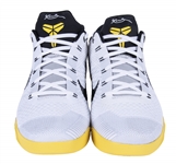 2014 Kobe IX EM White/Black/Tour Yellow PE Promo Sample Sneakers