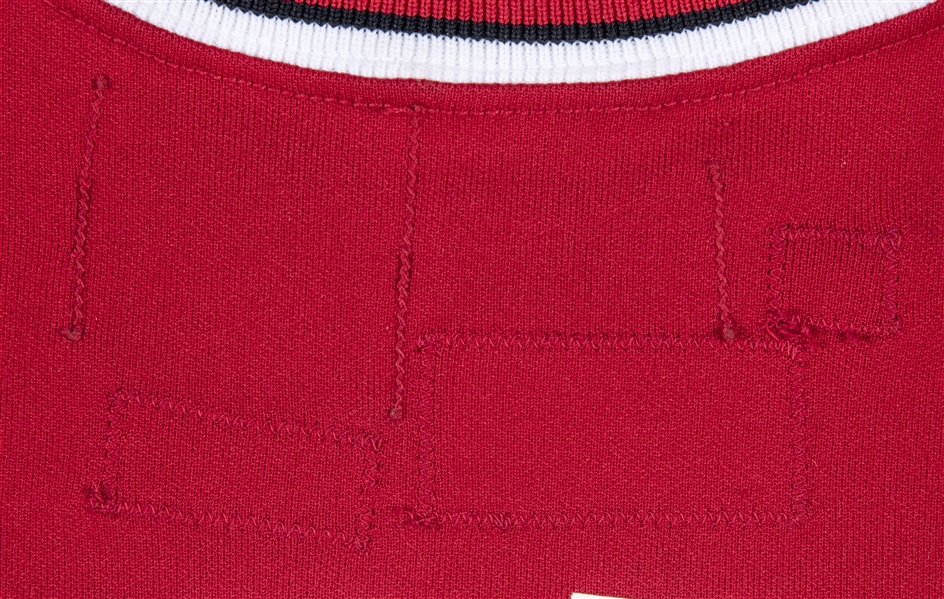 1989-90 Michael Jordan Game Worn Chicago Bulls Shooting Shirt. , Lot  #80695