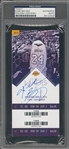 Kobe Bryant Signed Final Career Game Full Ticket from 4/13/2016 - 60 Points Game (PSA/DNA & Panini)