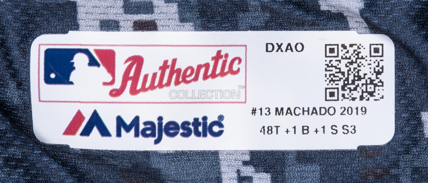 Lot Detail - 2019 Manny Machado San Diego Padres Game-Used/Issued Home  Jersey (MLB Authenticated)