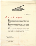 Charles Lindbergh Signed 22x28 Spirit of St. Louis Poster (JSA)