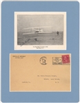Bold Orville Wright Signed Kitty Hawk "First Man-Flight" Postcard 8.5 x 11 Matted Photo (JSA)