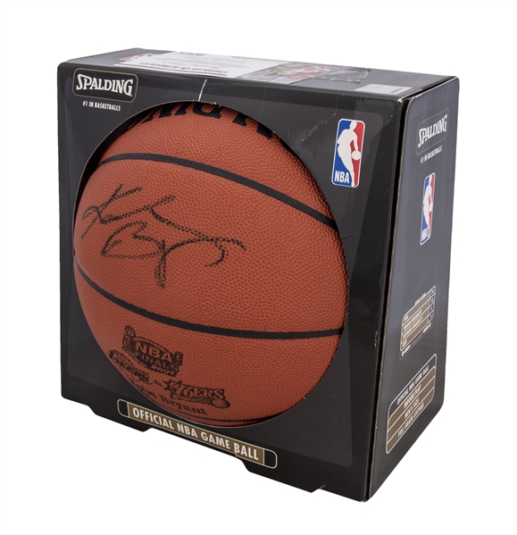 Lot Detail - Kobe Bryant Signed 2001 NBA Finals Branded Spalding