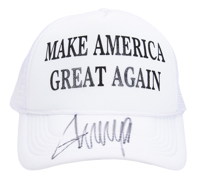Lot Detail - Donald Trump Signed Make America Great Again Hat 