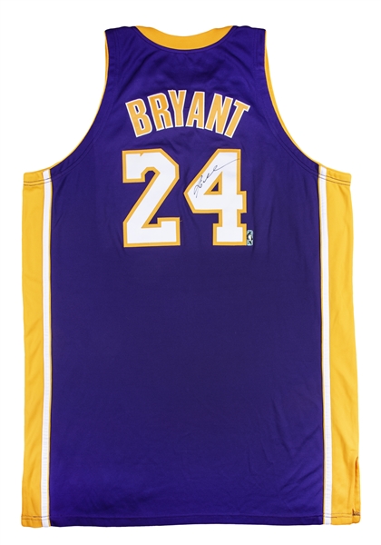 Lot Detail - 2007 Kobe Bryant Game Worn & Signed Los Angeles