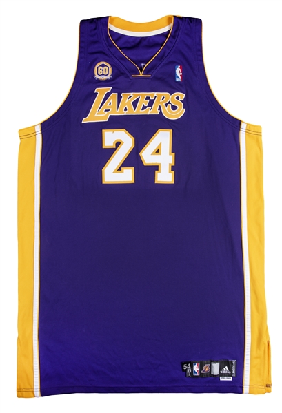 Lot Detail - 2007-08 Kobe Bryant Los Angeles Lakers Game-Used