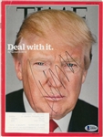 Donald Trump Signed August 31, 2015 Time Magazine (Beckett)