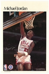 Vintage Michael Jordan Signed Chicago Bulls 23x35 Poster (Beckett)