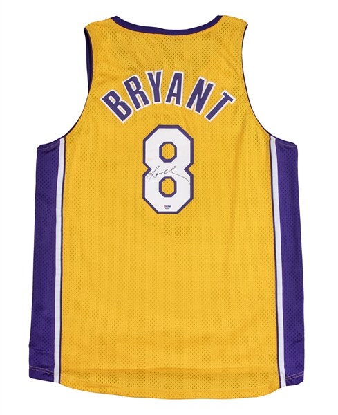 Lot Detail - Kobe Bryant Signed Los Angeles Lakers No. 8 Jersey ...
