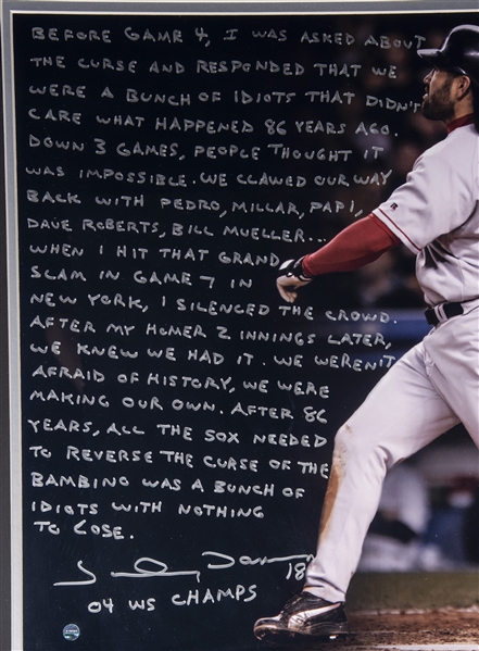 Baseball In Pics on X: Johnny Damon hits a grand slam in game 7