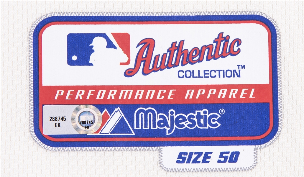 Lot Detail - 2012 Roy Halladay Game Used Philadelphia Phillies Alternate  Jersey For Career Strike Outs 2,057 - 2,059 (MLB Authenticated)