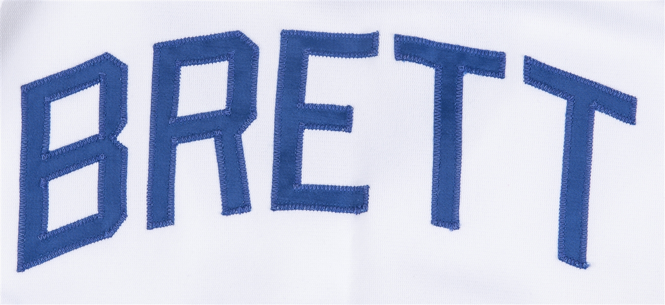 Lot Detail - George Brett Signed Kansas City Royals Blue Road Jersey (PSA)