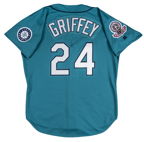 1995 Ken Griffey Jr Seattle Mariners Alternate Russell Authentic