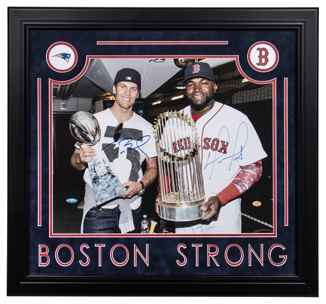 David Ortiz Signed Boston Strong Jersey Inscribed This is our F