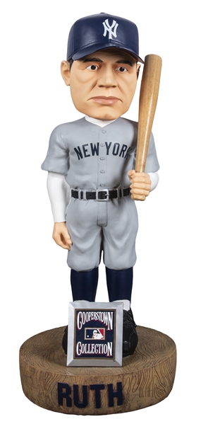 Babe Ruth Action Figure White Jersey Cooperstown Collection Series