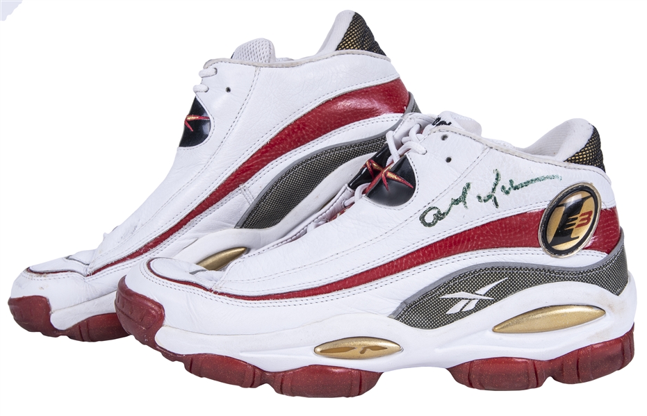 Allen Iverson Signed Game Worn Sneakers
