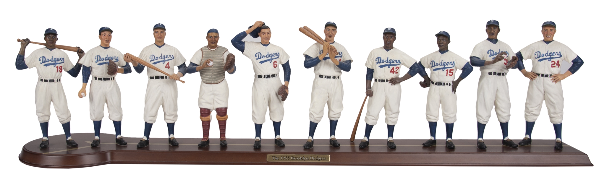 Lot Detail - 1955 Brooklyn Dodgers Danbury Mint Team Baseball Statue