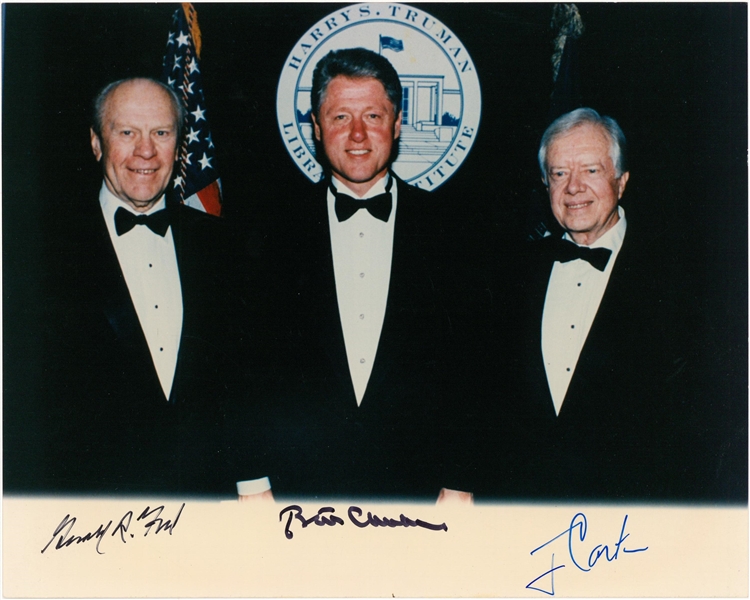 Jimmy Carter 8x10 Signed photo official presidential seal US president democrat 