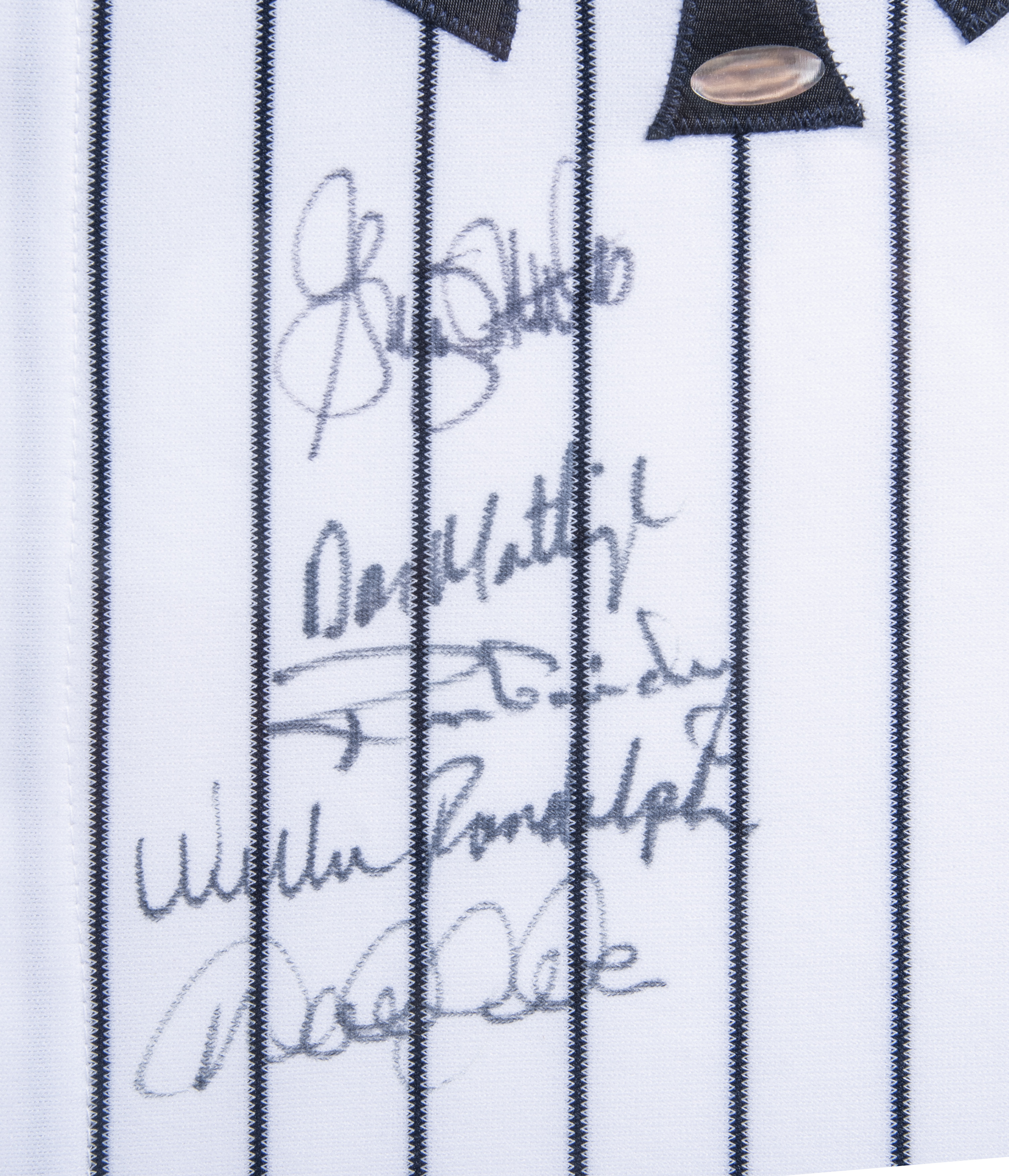 Lot Detail - New York Yankees Captains Multi Signed Home Jersey With 5 ...