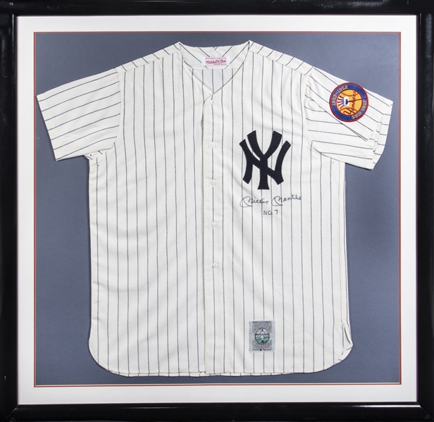 Mickey Mantle Signed Yankees Jersey Inscribed No. 7 (JSA