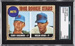 1968 Topps #177 Nolan Ryan Rookie Card – SGC 98 GEM 10 "1 of 2!"