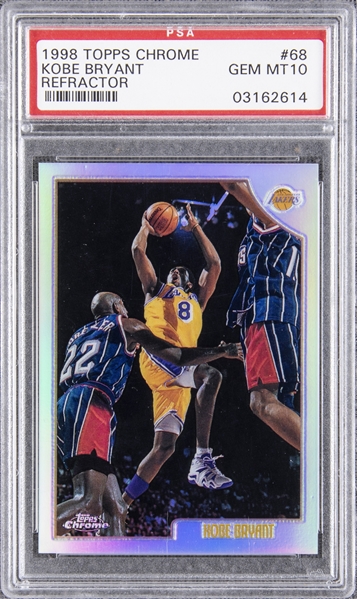 Kobe Bryant 1998 topps card number 68