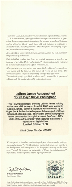 Lebron James 2003 NBA Draft Day Photo Print - Item # VARPFSAANI057
