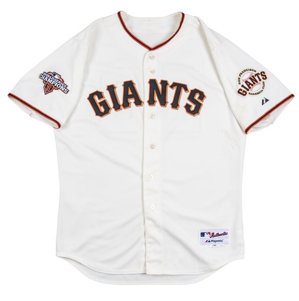 Majestic Authentic SF Giants Buster Posey GAME GOLD World Series