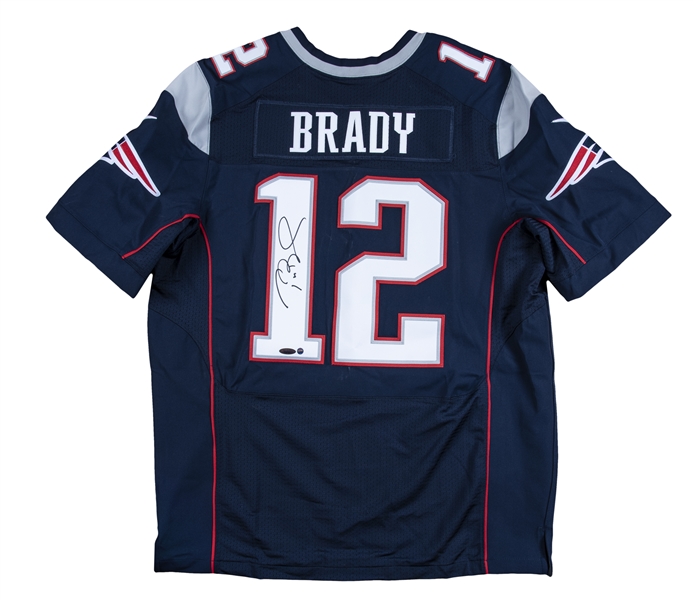 Lot Detail - Tom Brady Signed New England Patriots Home Jersey ...