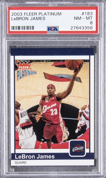 Lot Detail - 2003 Fleer Platinum #183 LeBron James Rookie Card 
