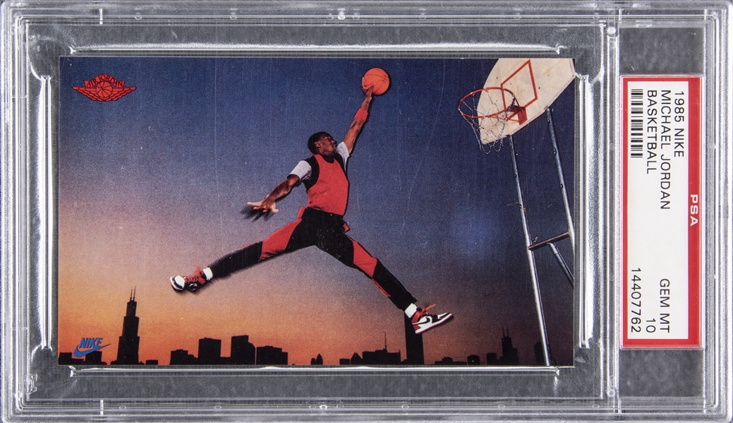 genoeg koken zelf Lot Detail - 1985 Nike Promo Michael Jordan Rookie Card – PSA GEM MT 10
