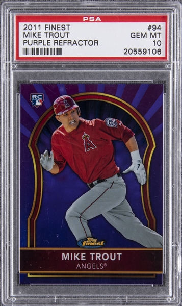 Sold at Auction: Gem 10 MIKE TROUT Minor League Rookie Baseball Card