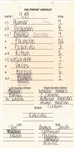 Cal Ripken, Jr. Consecutive Game (All-Time Record) #2632 Baltimore Orioles & New York Yankees Official Bench Card (Ripken LOA)
