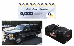 Cal Ripken, Jr.’s 2131 Chevy Tahoe Gifted By Orioles For Breaking Gehrig’s Historic Record, A $5,000 Gift Certificate & Cal’s Orioles Equipment Bag With Game Used & Signed Items & Zoom Call With Cal