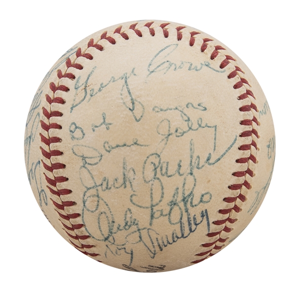 1957 Milwaukee Braves World Series Champs Team Signed Bat Hank