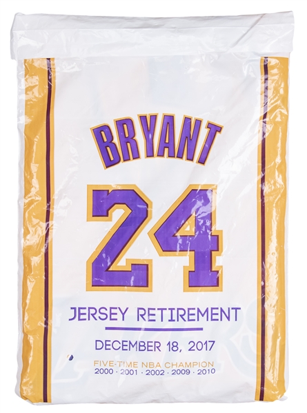 Lot Detail - 2017 Kobe Bryant LA Lakers #8 & #24 Sealed Retirement Jersey  SGA Giveaway 12/18/17