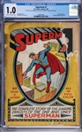 1939 DC Comics "Superman" #1 Origin of Superman - CGC 1.0