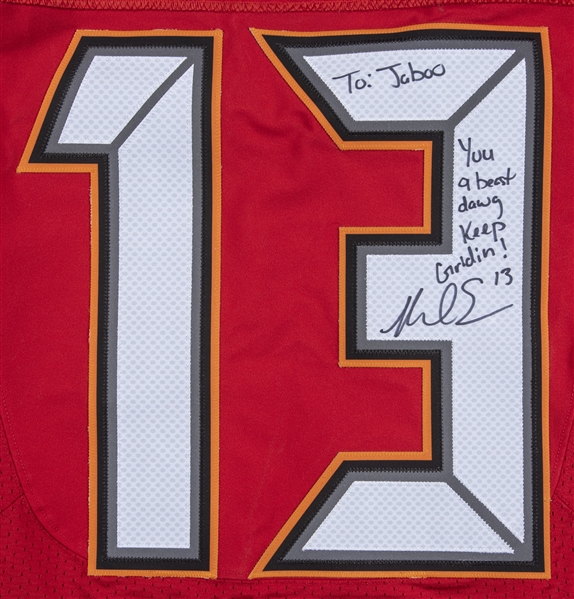 Lot Detail - 2015 Mike Evans Game Used and Signed/Inscribed Tampa
