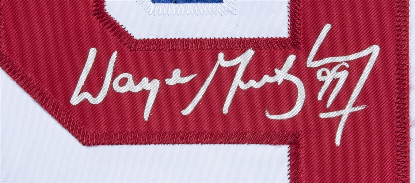 WAYNE GRETZKY Autographed Vintage Throwback White CCM New York Rangers  Jersey UDA - Game Day Legends
