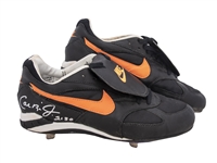 1995 Cal Ripken Jr. Game Used, Signed, and Inscribed Pair of Nike Cleats From Consecutive Game #2130 (Ripken LOA)