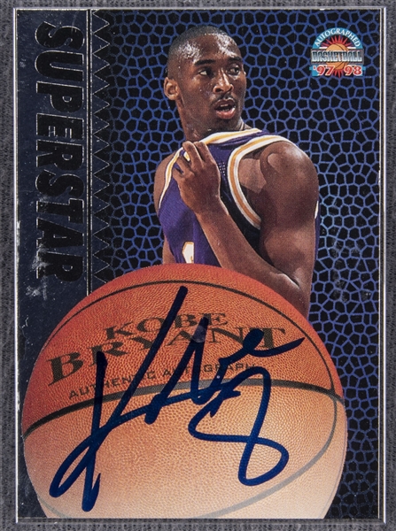 Lot Detail - 1997-98 Score Board Authentic Autograph Kobe Bryant